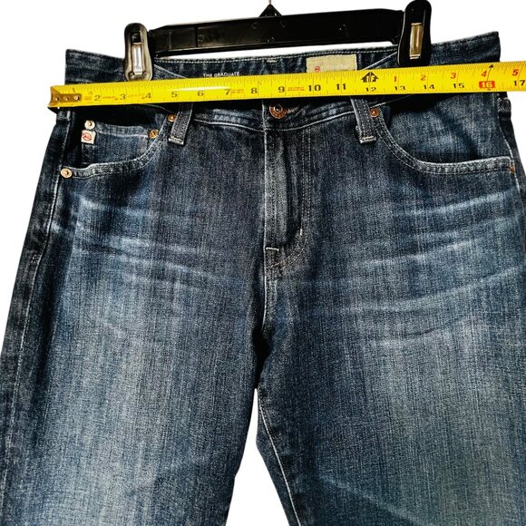 AG Adriano Goldschmied Blue Denim Jeans 33x34 The Graduate Tailored Leg - Picture 11 of 15